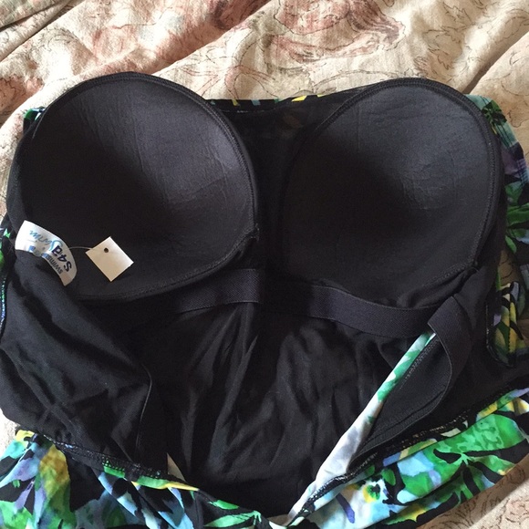 Swimsuits 4 All sz 20W Floral Mallot Bathing Suit - Picture 7 of 8